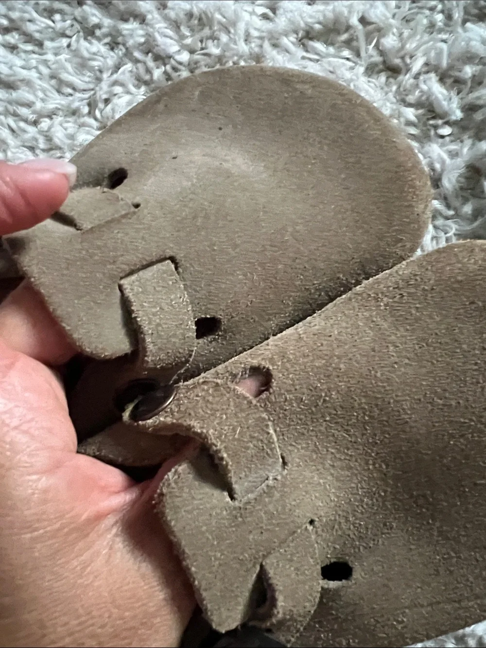 Birkenstock Kids Tan Suede Clogs with Adjustable Buckle